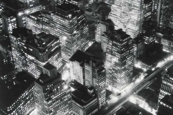 Nightview, New York, 1932, © Berenice Abbott/Commerce Graphics/Getty Images. Courtesy of Howard Greenberg Gallery, New York